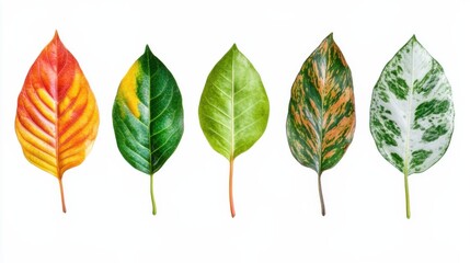 Fototapeta premium Illustration of fresh realistic leaves