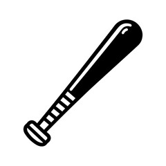 Baseball bat icon vector.