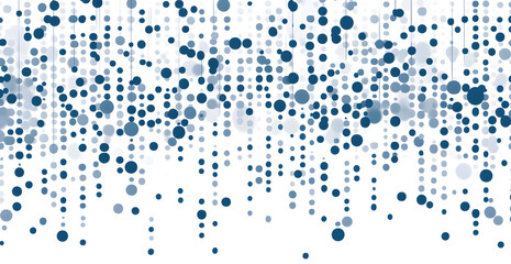 Minimalist Blue Gradient Dot Pattern on a White Background