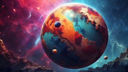 planet in space