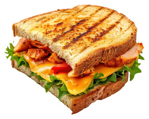 PNG  Grilled chicken cheese sandwich