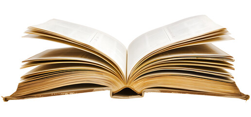 Open book isolated on transparent Background PNG