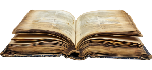 Open book isolated on transparent Background PNG