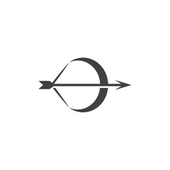 Bow and arrow icon vector illustration template