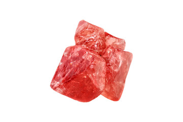 Spinel mineral stone on white background close up.