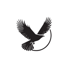 Obraz premium Hawk in cartoon, doodle style . Image for t-shirt, web, mobile apps and ui. Isolated 2d vector illustration in logo, icon, sketch style, Eps 10, black and white. AI Generative