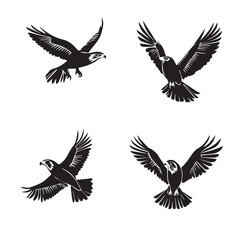 Hawk in cartoon, doodle style . Image for t-shirt, web, mobile apps and ui. Isolated 2d vector illustration in logo, icon, sketch style, Eps 10, black and white. AI Generative