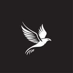 Obraz premium Hawk in cartoon, doodle style . Image for t-shirt, web, mobile apps and ui. Isolated 2d vector illustration in logo, icon, sketch style, Eps 10, black and white. AI Generative