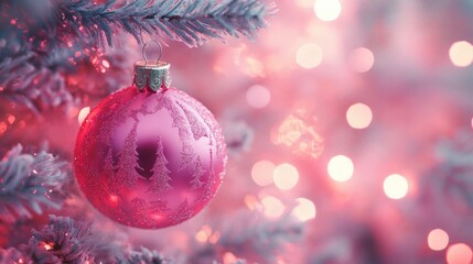 Pink christmas Theme wallpaer