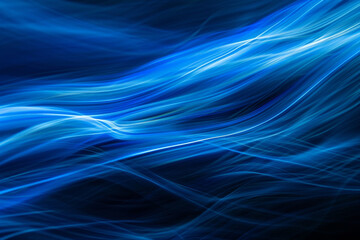 Fototapeta premium A blue wave with a lot of white lines