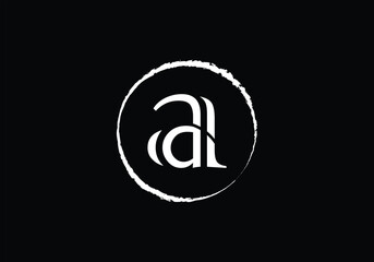 Letter A logo initial design template