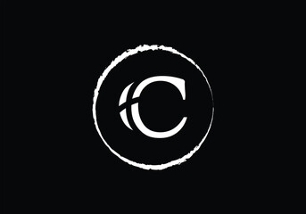 Letter C logo initial design template