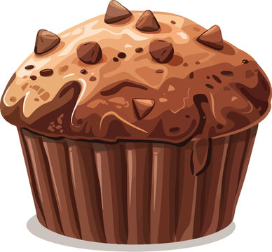 recommend clip art: Muffin Cup Cake Flat Vector