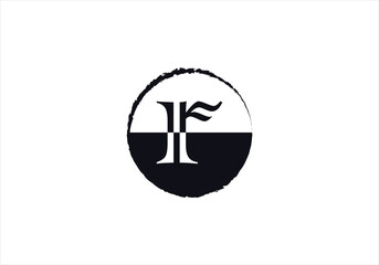 Letter R logo initial design template