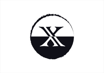Letter X logo initial design template