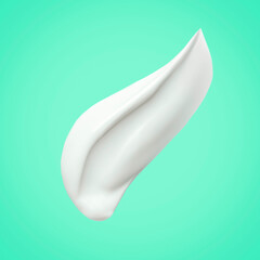 Smear of Lotion or Cream or Toothpaste