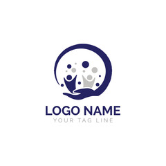 A set of health logo designs is made in a healthy shape. Premium Vector file