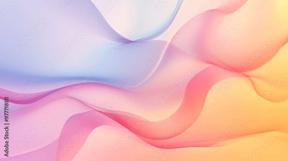 Fototapete a minimalist abstract background with subtle gradients and soft pastels, offering a clean and sophis