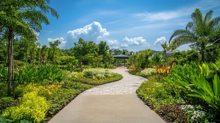 Garden by the bay clean view of blue sky