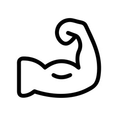 Muscle building icon 