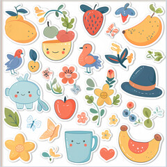 seamless pattern with fruits