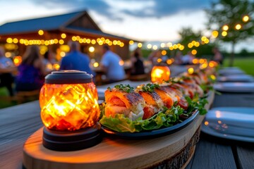 Authentic farm-to-table dinner brings guests together in a rural setting to enjoy fresh, locally sourced food