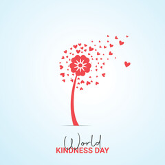 world kindness day. creative ads for social. 3D illustrations.