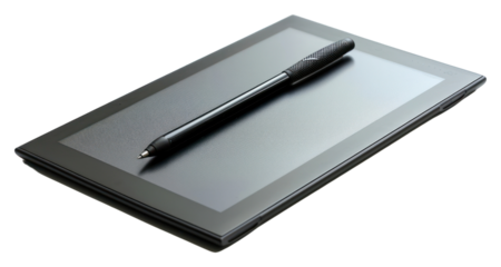 PNG Professional graphics tablet with a digitized pen white background electronics technology.