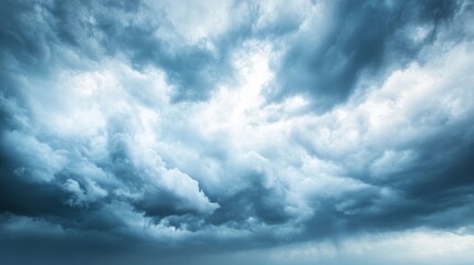 Obraz premium Thunderclouds, stormy weather event, darkening spectacle.