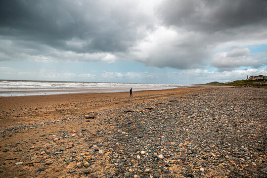 Seascale beach and sea, England