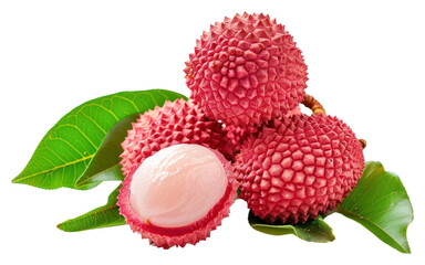 PNG Lychee fruit berry plant.