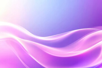 Smooth flowing waves in purple and blue shades create a serene and tranquil atmosphere, perfect for backgrounds or designs.