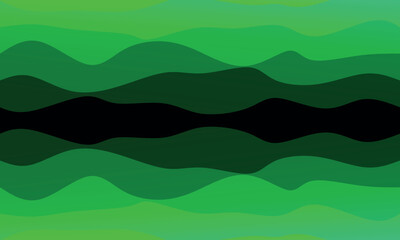 Wave Green Background, Abstract Wave Background, Green Wave Abstract Background
