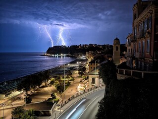 Fulmini a Celle Ligure