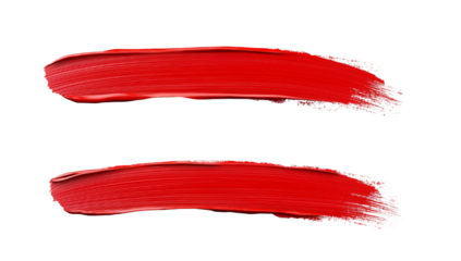 Hand-drawn brush strokes resembling a watercolor painting, Isolated PNG with Transparent Background