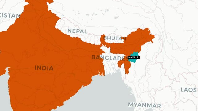 Map of Manipur Land of Valleys, Culture, and Natural Beauty.Manipur map..