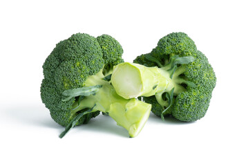 Broccoli on a white background