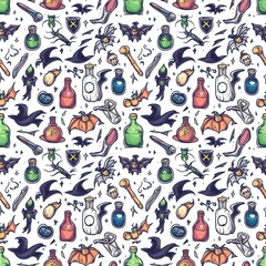 Obraz premium halloween pattern