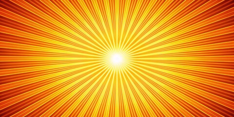 Fototapeta premium Golden Sunburst Radiance - Abstract Background, Sun Rays, Bright Colors, sunburst, background, abstract