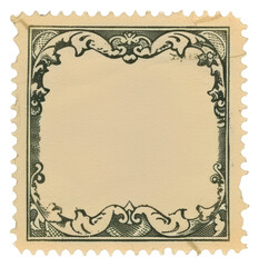 PNG  Vintage postage stamp paper calligraphy blackboard.