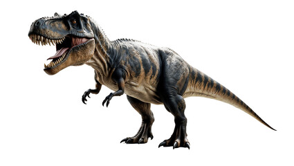 rendered Tyrannosaurus rex on transparent background © Edward.S