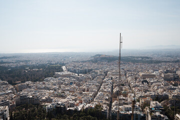 Fototapeta premium The city of Athens from above