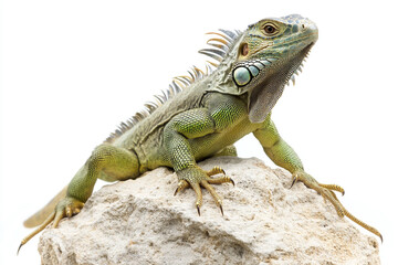 Fototapeta premium iguana on white background