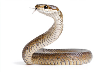 Fototapeta premium snake isolated on white background