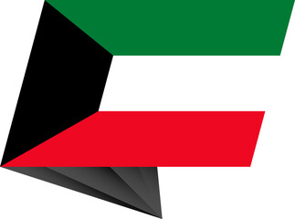 Kuwait pin flag