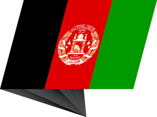 Afghanistan pin flag