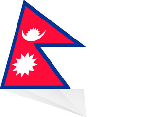 Nepal pin flag