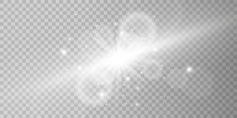 Glow light effect. Star burst with sparkles.Sun.