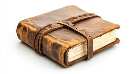 A beautifully crafted vintage leather bound book with a rustic charm, perfect for capturing memories and notes.