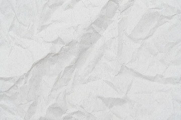 Crumpled vintage white paper, mockup, background
